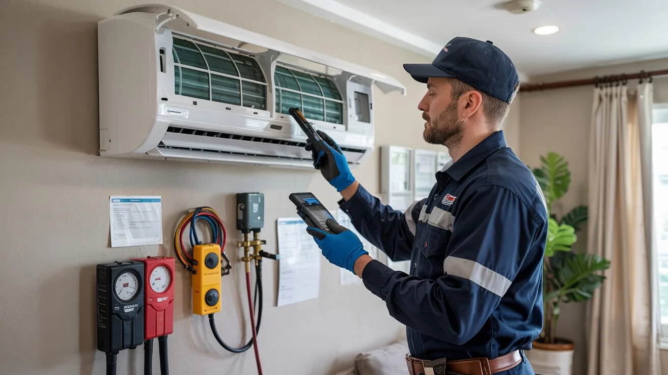 Professional AC System Inspection Process